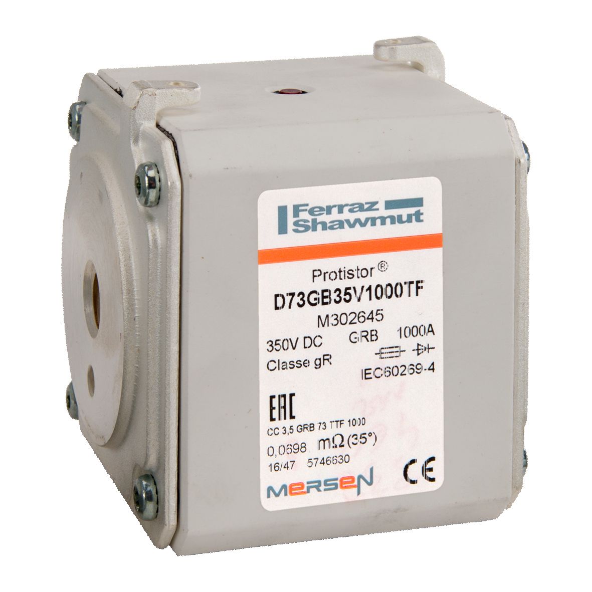 M302645 - Size 73 type TTF-with one ISO metric threaded hole gR 1000 A VAC/350VDC